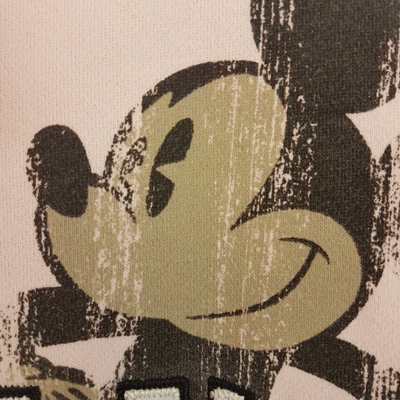 DISNEY Hoodie Large US L Mickey Mouse Pink Bunnyhug Pullover Disneyland Resorts - Picture 11 of 13